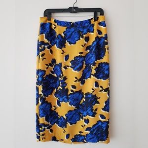 Floral midi skirt